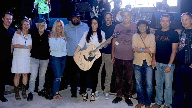 HAPPY TO HELP: Thammasivaphat Sudchai joined local musicians at Stomp the Crack November 11 to help local and interstate musicians raise more than $13,500 for drought-stricken Queensland farmers. Picture: Jann Houley