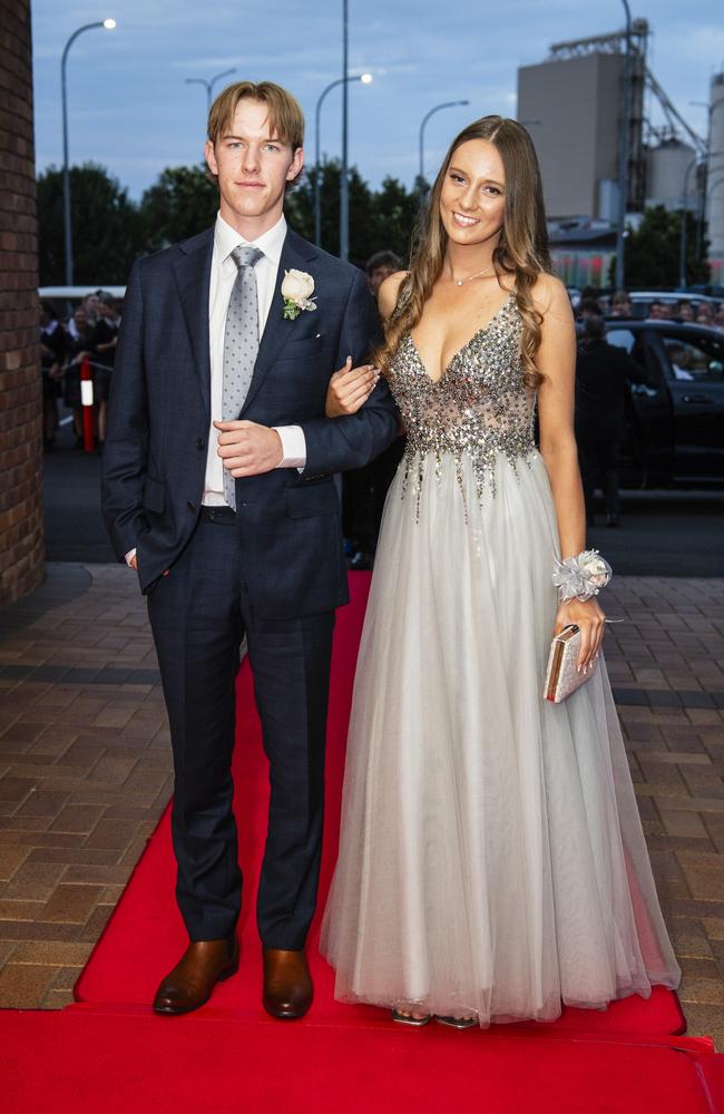 Tom Dwyer and Angelina Ceccato at Toowoomba Grammar School formal at Rumours International, Wednesday, November 15, 2023. Picture: Kevin Farmer