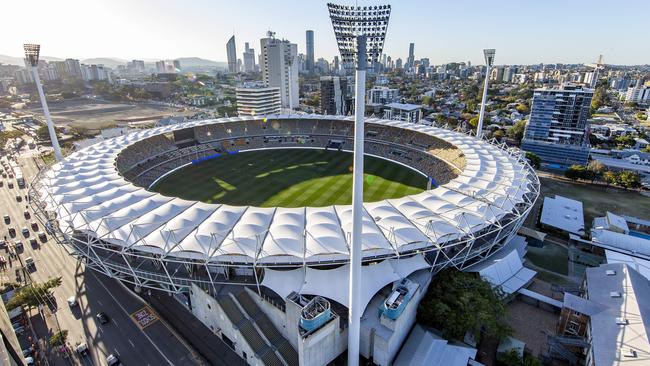 General photograph of the Gabba from Trafalgar Residences, 855 Stanley Street, Woolloongabba, Thursday, September 5, 2019 (AAP Image/Richard Walker)