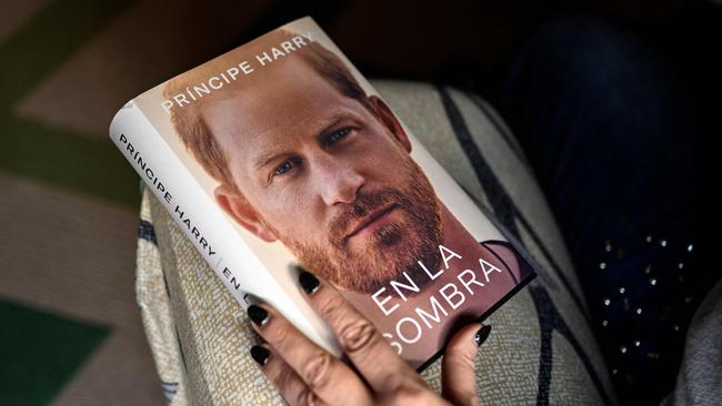 The Spanish version of Prince Harry's autobiography, put on sale by accident, has caused a global sensation. Picture: Oscar Del Pozo/AFP