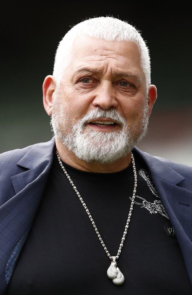 Underworld figure Mick Gatto, pictured attending the funeral service of Australian cricketing legend Shane Warne. Picture: Darrian Traynor/Getty Images