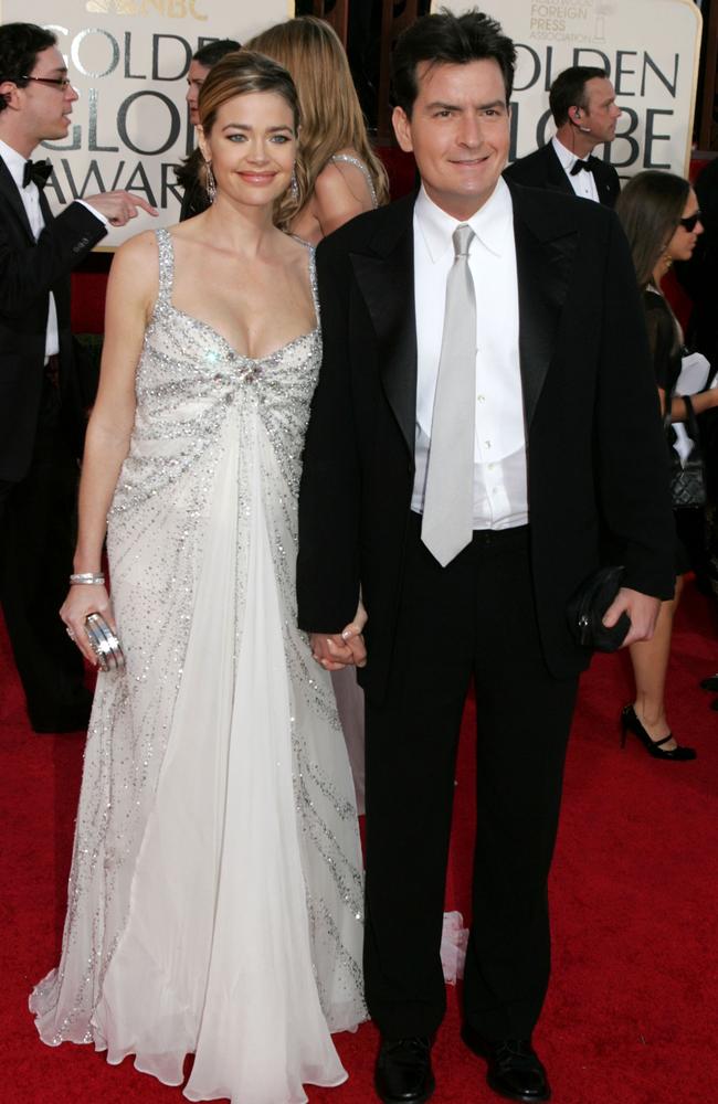 Denise Richards said her and Charlie Sheen were in a good place. Picture: Kevin Winter/Getty Images