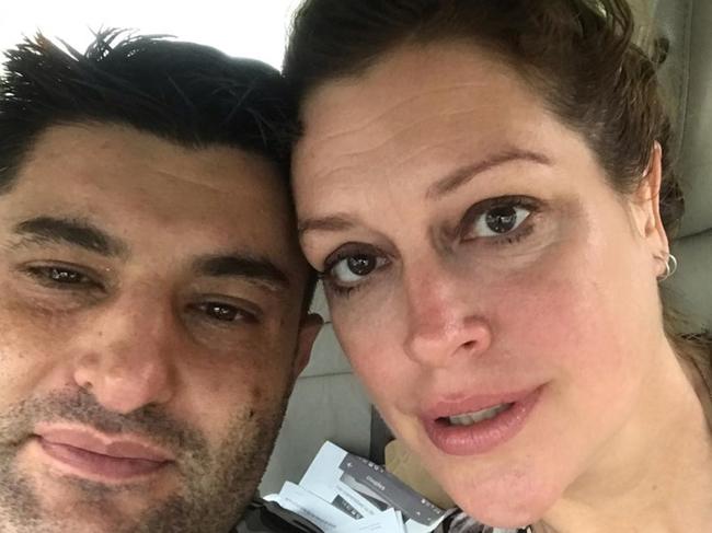 Tziporah Malkah with estranged boyfriend Nicholas Patsidis. Picture: Instagram