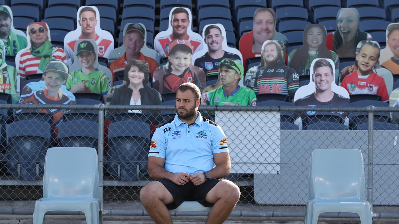 Wade Graham only has cardboard cutouts for company as the NRL gets back to business.