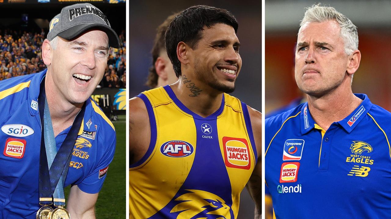 Adam Simpson went from premiership coach to leading an absolute rabble.