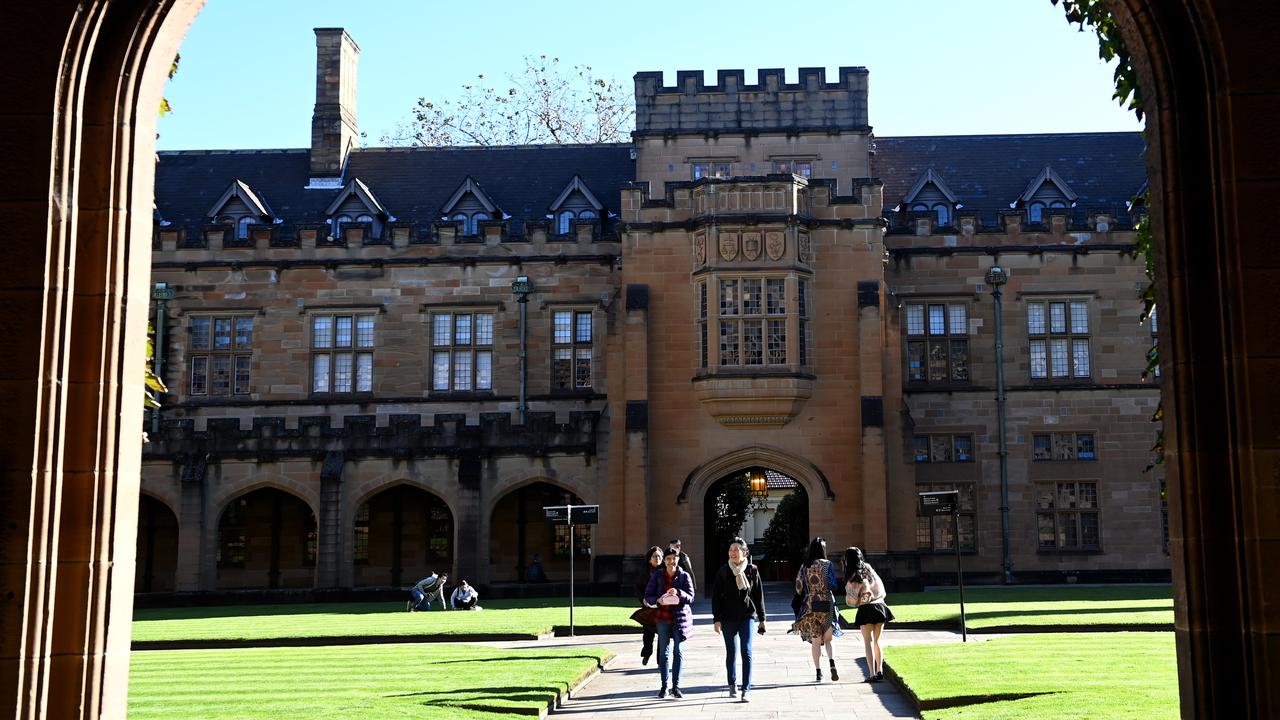 The University of Sydney is investigating the students involved. Picture: NCA NewsWire / Jeremy Piper