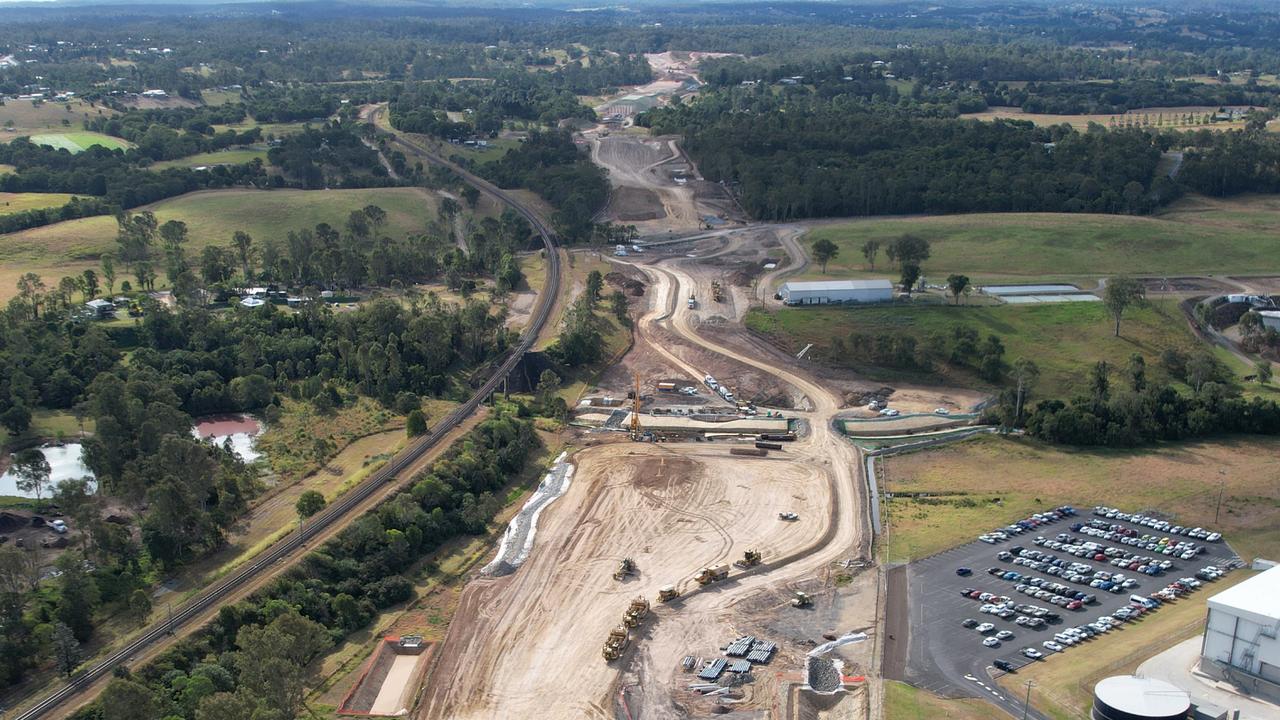 Spectacular drone video reveals Gympie Bypass progress | The Courier Mail