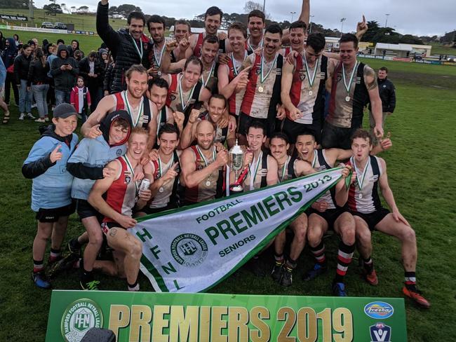 Koroit won the 2019 Hampden Football League premiership and will be looking for their seventh straight title in the competition this year. Picture: AFL Western District