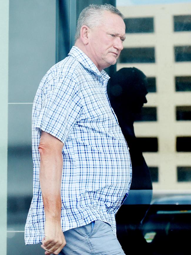 Sports scientist Stephen Dank, outside the “anti-ageing” health clinic in Darwin, where he worked briefly in 2017. Picture: Elise Derwin