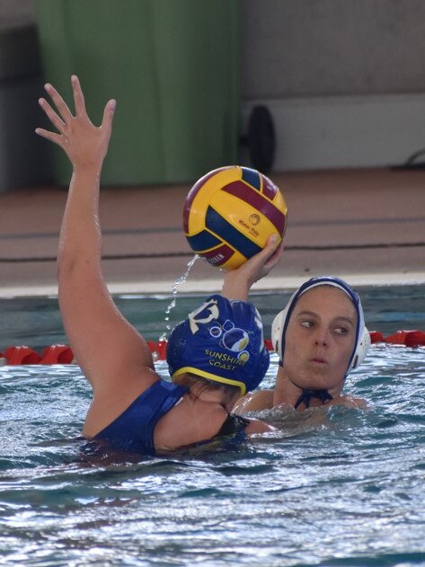 Water Polo Queensland Country Championships, 2nd World War Memorial Aquatic Centre, Rockhampton, February 18, 2023. Women, Gold Coast versus Sunshine Coast.