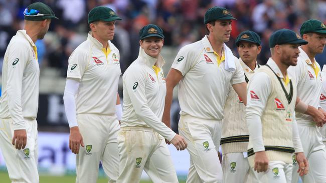 Steve Smith has plenty to smile about after the first day’s play at Edgbaston.