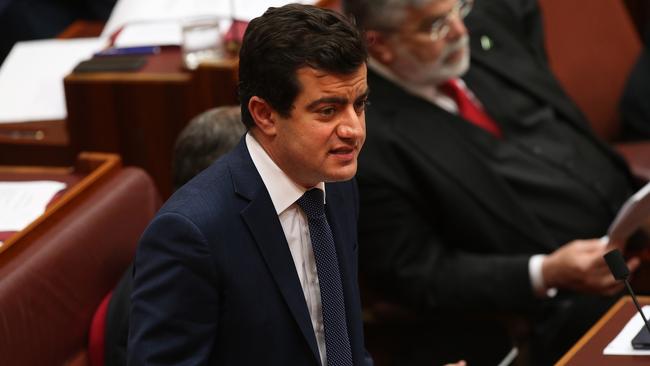 Sam Dastyari is facing questions over whether he was paid to take a pro-China stand on a sensitive foreign policy issue. Picture Kym Smith