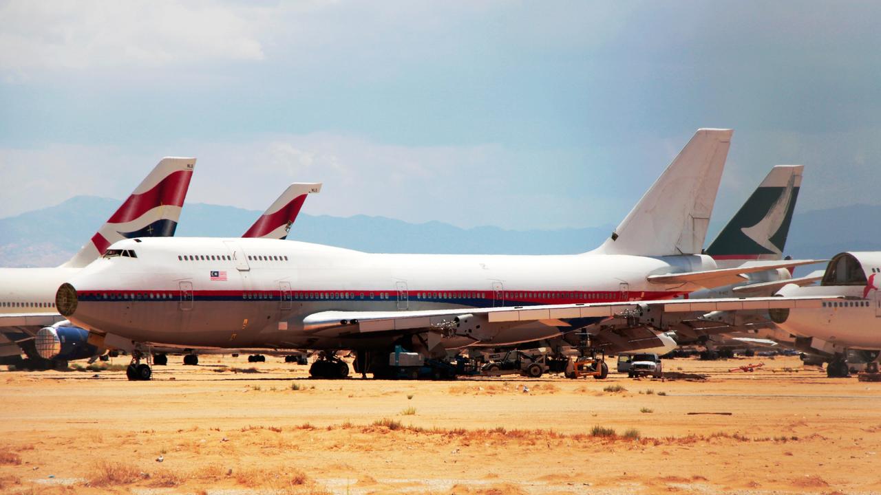 An old Boeing 747 collecting dust at a remote plane boneyard. Picture: iStock