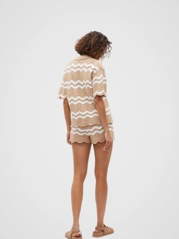 Seed Heritage Crochet Boxy Polo and Tie Short. Picture: Myer.