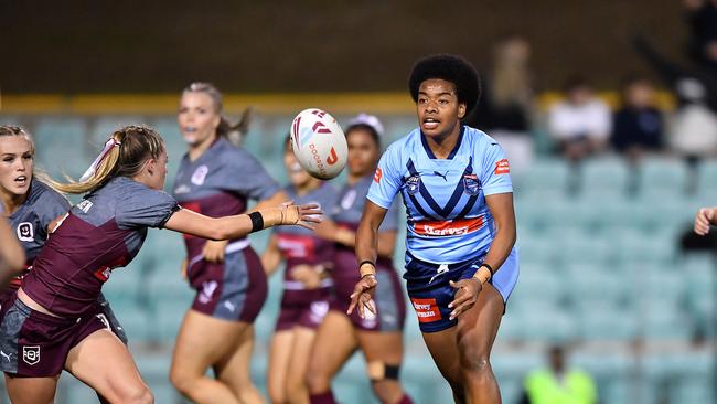 Losana Lutu has been named to play at halfback for the Tigers in place of Emily Curtain. Picture: NRL Photos