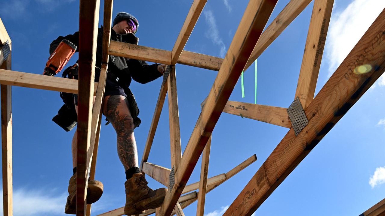 Building of new homes will fall to its lowest level this year since 2012, according to predictions. Picture: William West/AFP