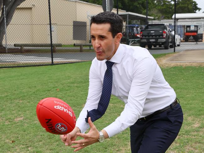 Queensland Opposition Leader David Crisafulli on Sunday. Picture: Tertius Pickard