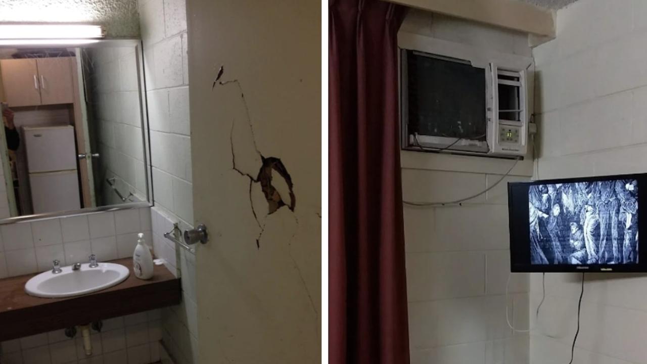 Images taken by past guests show smashed doors, graffitied walls and grime-covered appliances.