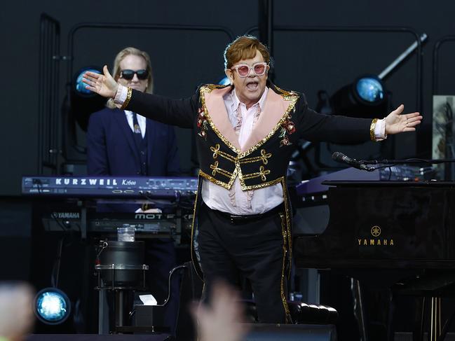 Elton John on stage. Picture: Richard Dobson