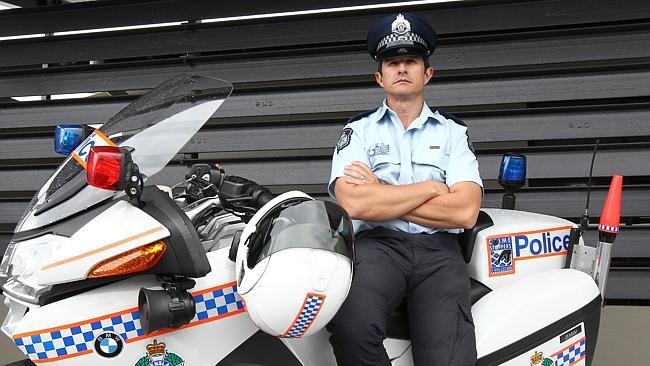 Snr Sgt Bradyn Murphy at Robina Police Station.