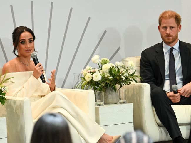 The trip came shortly after their panel appearance to mark World Mental Health Day. Picture: Bryan Bedder/Getty Images