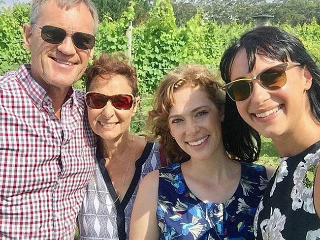 The Falkholt family (from left): Lars, Vivian, Annabelle and Jessica. Picture: Facebook