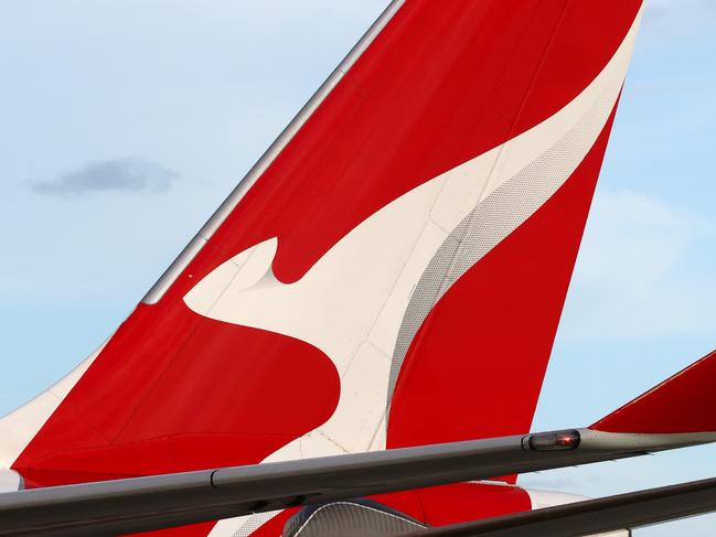 BRISBANE AUSTRALIA THURSDAY 19TH DECEMBER 2024 Generic picture of a QANTAS plane at the Brisbane International Airport Picture David Clark