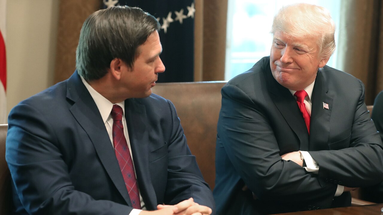 Trump steals limelight from Florida Governor DeSantis in his own state