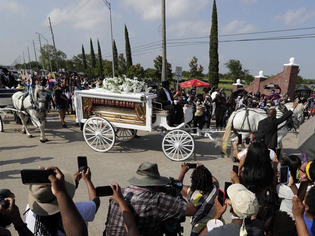 Floyd will be buried at Houston Memorial Gardens. Picture: AFP