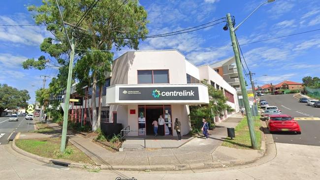 The proposed 75-85 Railway St, Rockdale site includes a Centrelink building. Picture: Google Maps