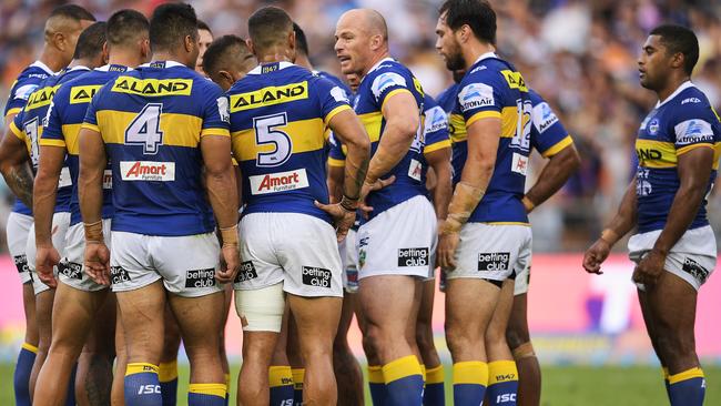 Eels players appear disconnected. (Mark Nolan/Getty Images)