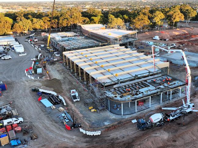 New Adelaide Aquatic Centre takes shape in North Adelaide. Picture: Supplied