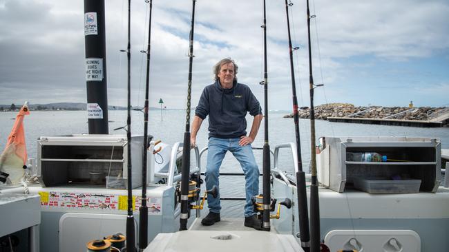 Victor Harbor charter fisherman Rod Ness. Picture: Brad Fleet