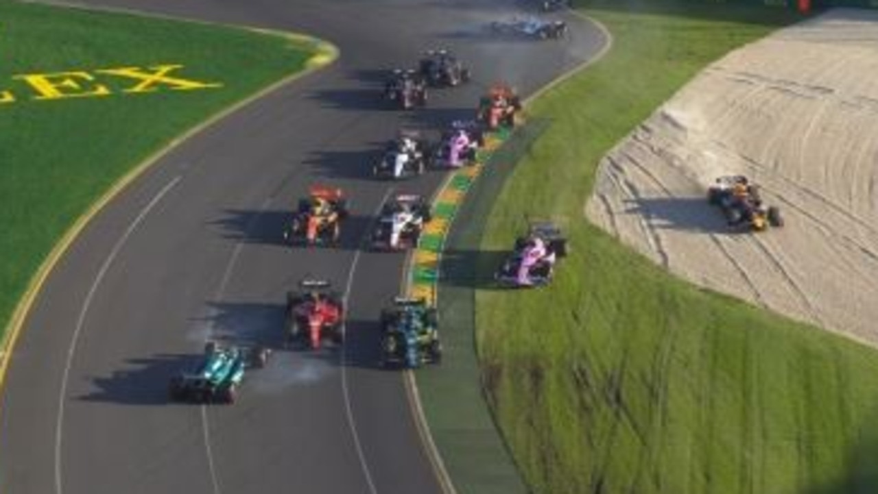 F1 Australian Grand Prix 2023 results, finishing order Max Verstappen wins, red flags, Mercedes fire, George Russell, Ferrari, Williams crash Herald Sun