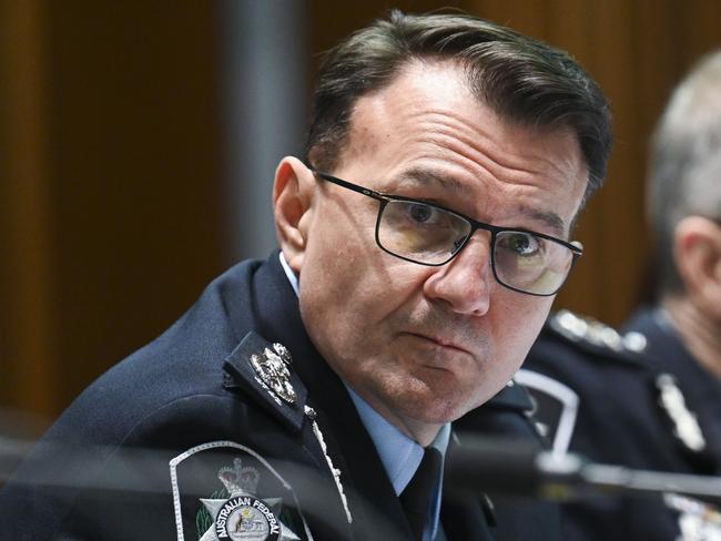 The Commissioner of the Australian Federal Police Reece Kershaw is seeking an extension. Picture: NCA NewsWire/Martin Ollman