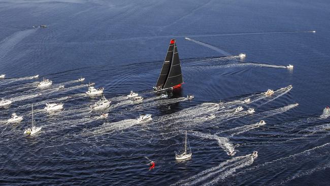 Comanche on her way to victory. Pic: Carolo Borlenghi/Rolex.