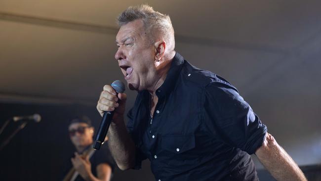 The horse might have gone off track but the entertainment, feature Australian music legend Jimmy Barnes, continued. Picture: Luke Marsden.