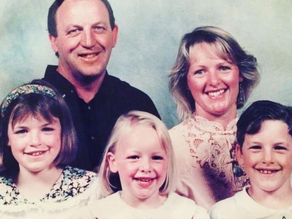 A young Travis Boak in a family photo from Instagram.