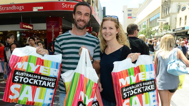 Record Crowd Expected In Rundle Mall For Boxing Day Sales At David Jones Myer And Harris Scarfe