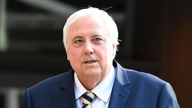 Former politician Clive Palmer was due to turn up at the Federal Court in Brisbane.