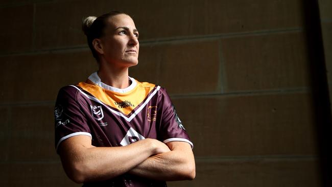 Ali Brigginshaw poses for a portrait ahead of Sunday’s grand final. Picture: Jason McCawley/Getty Images