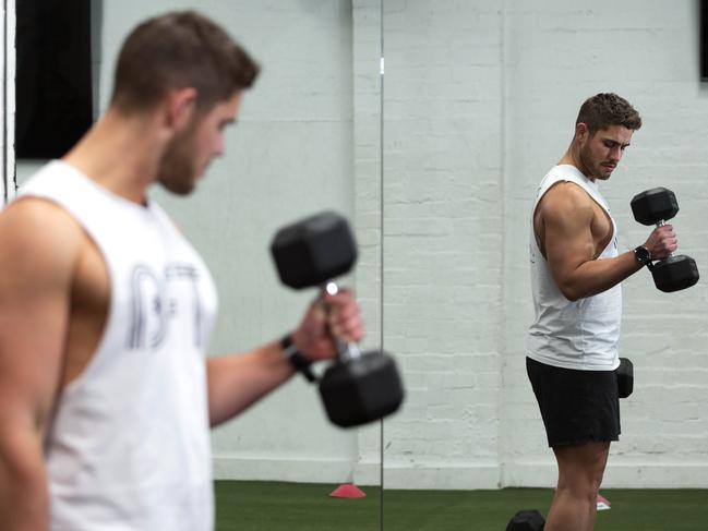 Randle working in hospitality before finding his niche as a personal trainer.