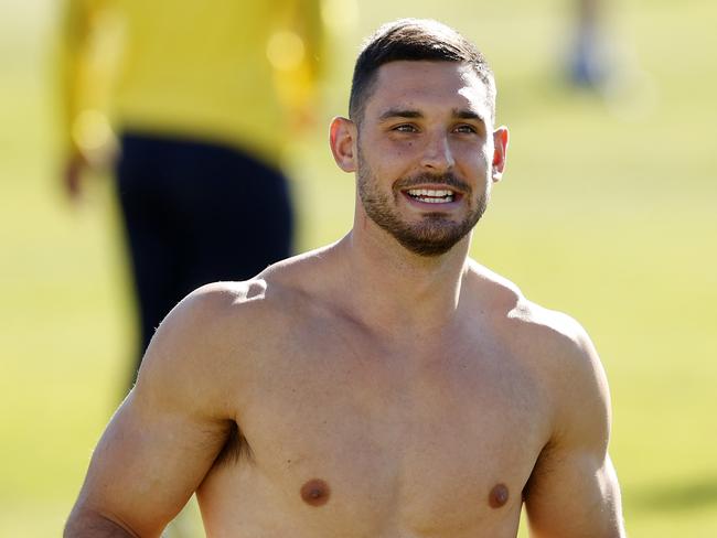 DAILY TELEGRAPH JUNE 15, 2022. Parramatta Eels player Ryan Matterson during an active recovery session at Eels HQ in Kellyville. Picture: Jonathan Ng