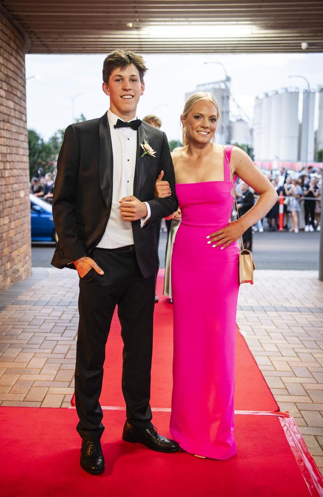 Tom Graham and Johanna Cox at Toowoomba Grammar School formal at Rumours International, Wednesday, November 15, 2023. Picture: Kevin Farmer