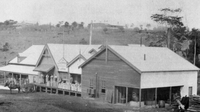 A historic photo of the Alstonville Butter Factory, courtesy of the Alstonville Plateau Historical Society.