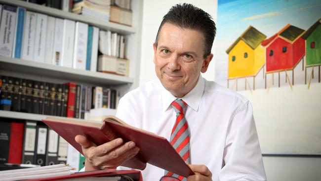 Former independent politician, Nick Xenophon at his law office. Picture: Dean Martin