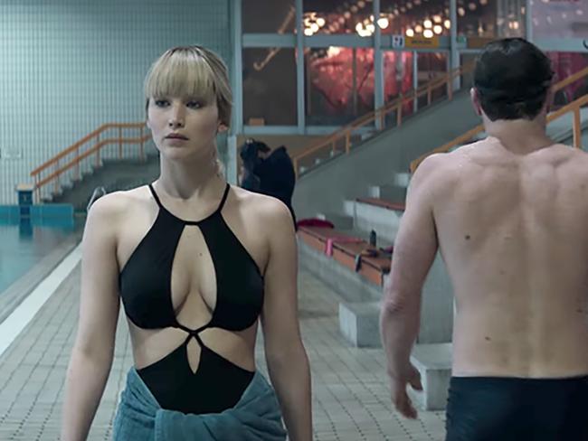 Red Sparrow Jennifer Lawrence swimsuit by Australian designer in