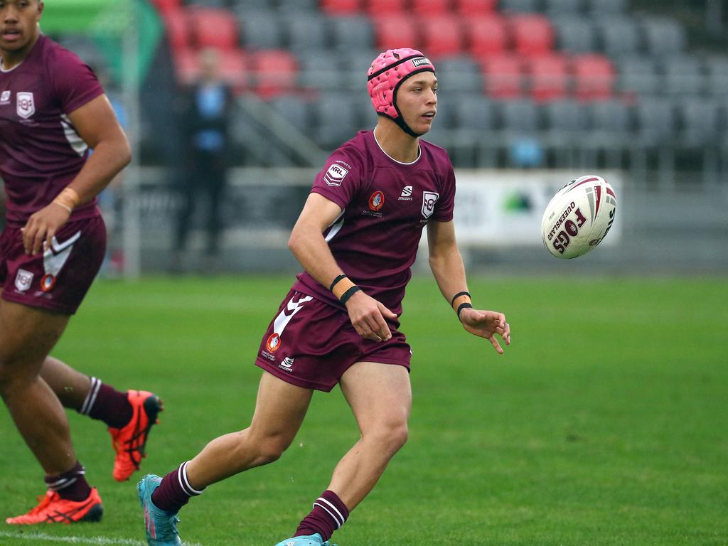 Braithen Scott for Queensland Maroons. Picture: Tertius Pickard.