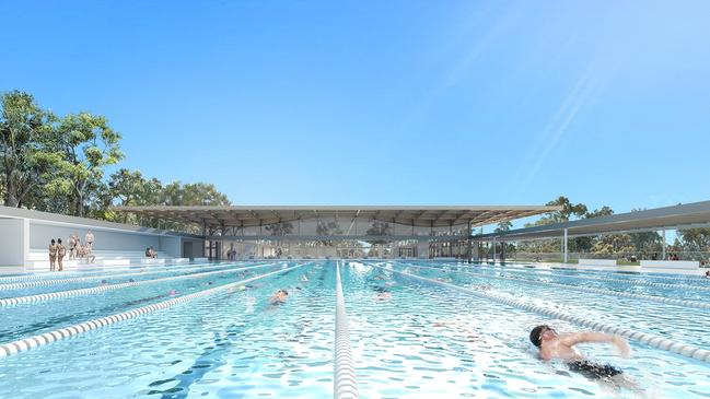 Sisson Architects designed the preliminary images for the pool, would still exceed the $30 million budget.