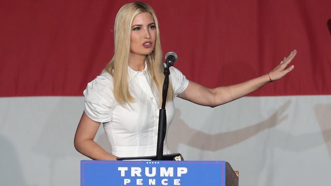 Donald Jr’s main threat is his sister, Ivanka, or “Baby” as her father has sometimes referred to her. Trump has said that Ivanka would be “very, very hard to beat” if she ever wanted to run for president. Picture: AFP